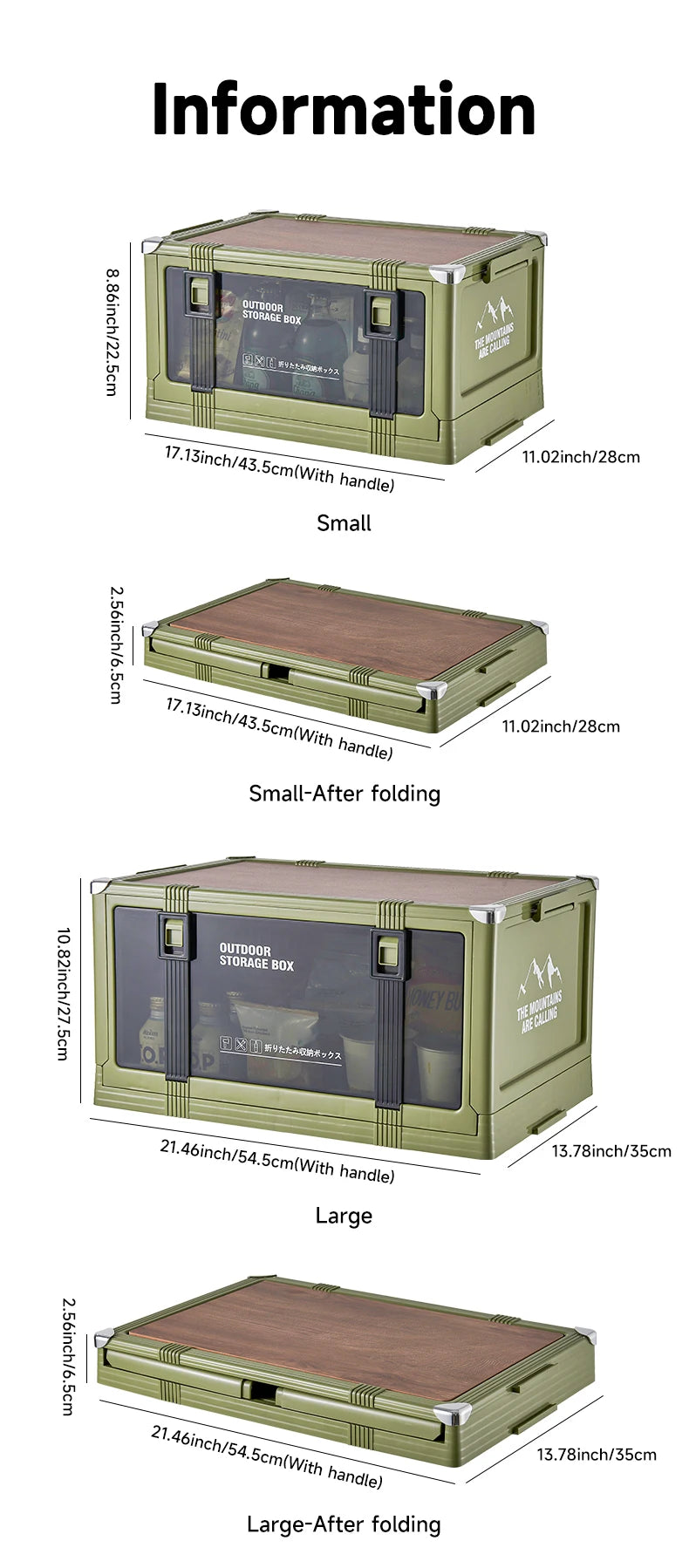 UFORU Foldable Storage Box Multi-layer Thickened Trunk Organizer with Lid – Perfect for Camping Picnic Car Storage