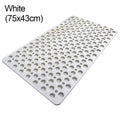 Slip Anti Mould Rubber Anti Slip Bath Mat with Drain Holes Machine Washable Antibacterial Resistant Shower Mat for Shower or Tub